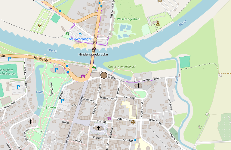 Karte: LA RIVA, Mühlenstraße 15, 31737 Rinteln